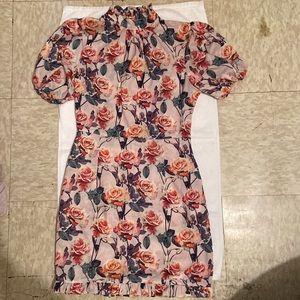 Multicolored floral dress